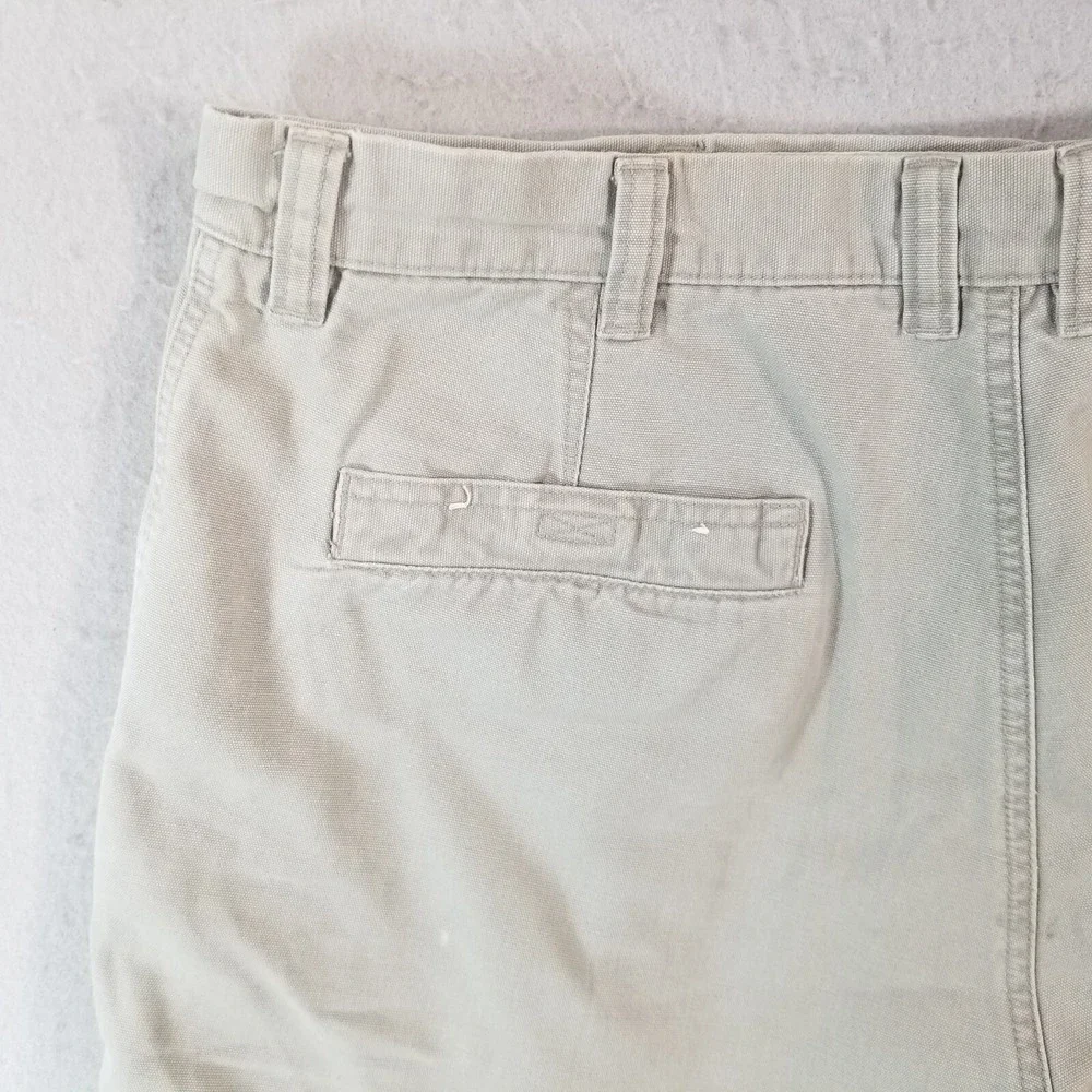 Columbia shorts‎ men's 38 x 7 khaki green cotton outdoor hiking Marine flawed